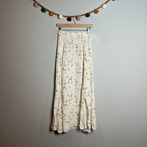 Stillwater off white patterned maxi skirt